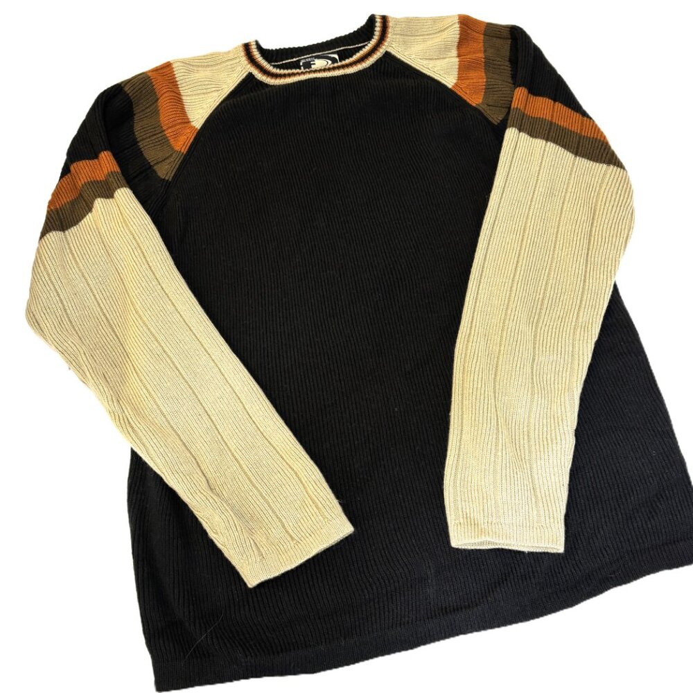 VTG 90s Ferruche Knit Crewneck Pullover Long Sleeve Sweater Sz X Large EUC